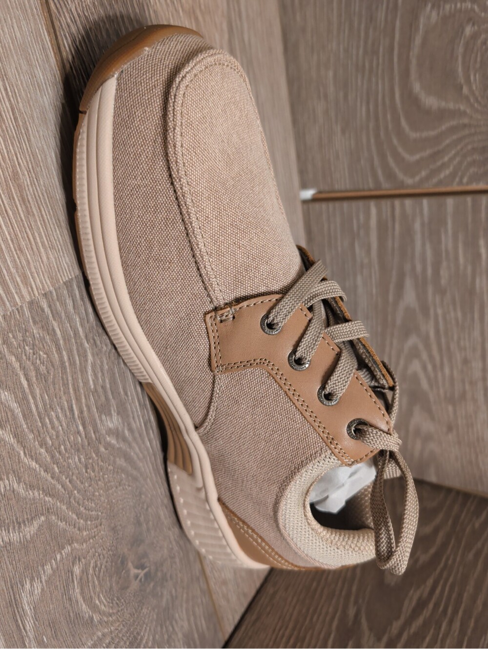 Orthofeet Porto 426 Men's Casual Canvas Shoes Beige Size 10.5 M NIB